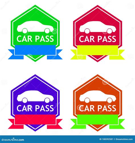 car pass template.